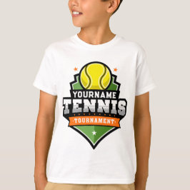 Personlig Tennisspelare NAMN Variabel Turnering T Shirt