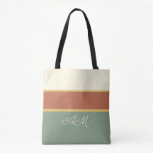 Personlig Terrakotta Salvia Monogram Handväskor