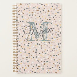 Personlig Terrazzo Monogram Planner