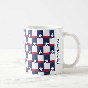 Personlig TEXAS-FLAGGA Kaffemugg