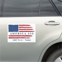 Personlig text Amerika 250 USA-flagga