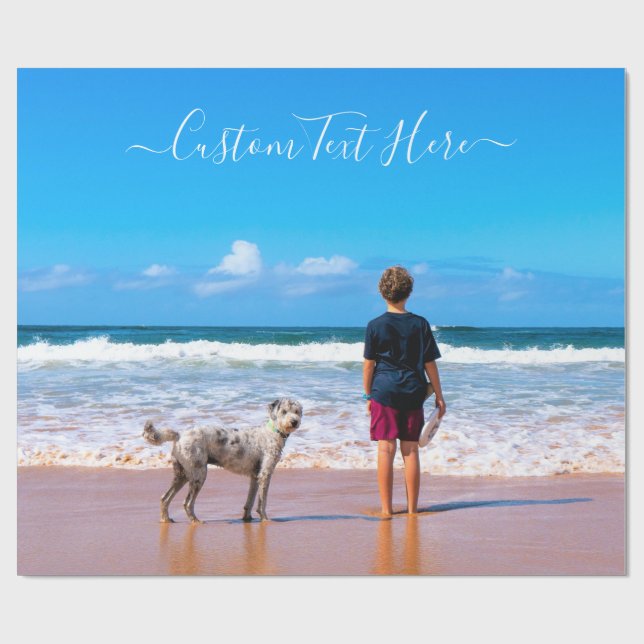 Personlig text för figursättning av Papper Anpassn Presentpapper (Platt)