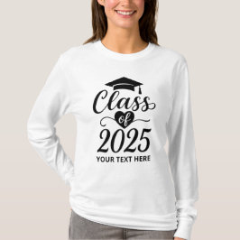 Personlig text Klass 2025 T Shirt