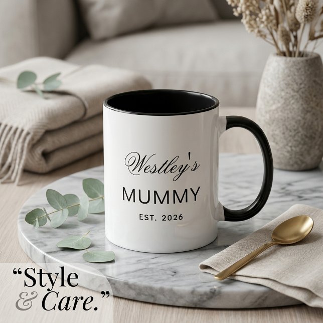 Personlig text Mummemugg Unik presentidé Mugg (Personalized Text Mummy Mug Unique Gift Idea)