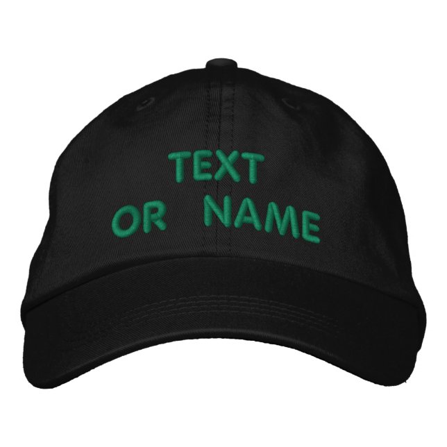 personlig Text Namn Embroied Baseball Cap Broderad Keps (Framsida)