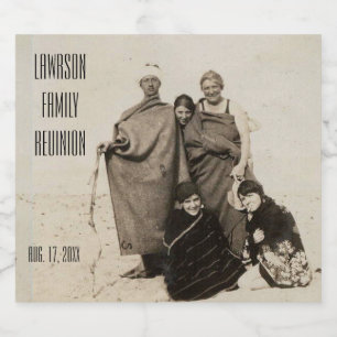 Personlig Text och foto Ölflaska Etikett