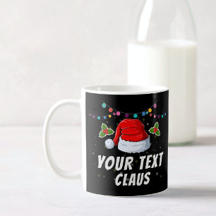Personlig Text Santa Hat-Helgdag Kaffemugg