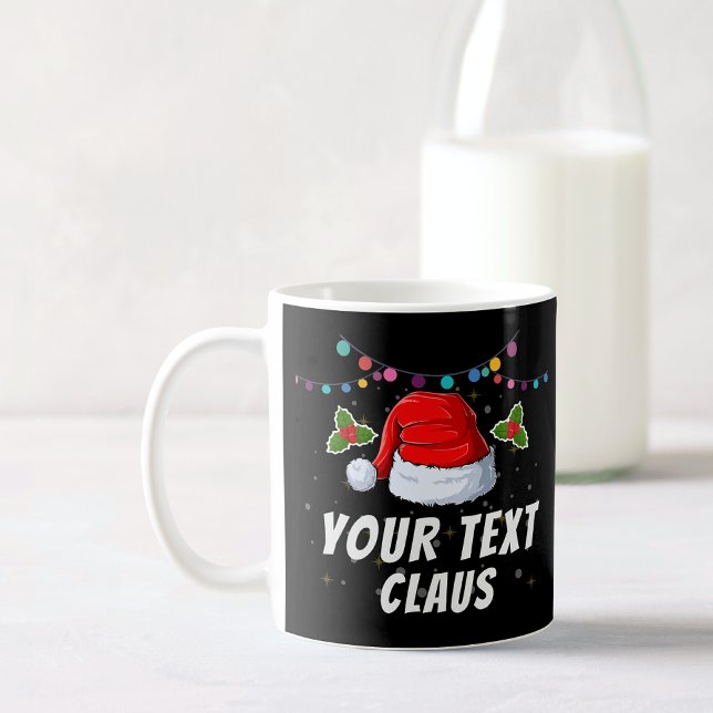 Personlig Text Santa Hat-Helgdag Kaffemugg (Skapare uppladdad)