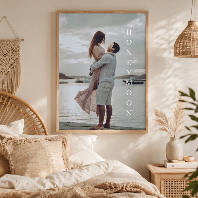 Personlig text Smekmånad Bröllop Anpassad bild Poster (Skapare uppladdad)