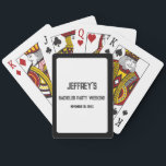 Personlig text Spennarrätt Weekend Casinokort<br><div class="desc">Tre rader med redigerbar text framhäver dessa Spennarrätt helg spelkort.</div>