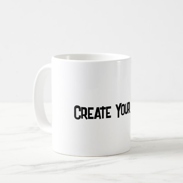 Personlig text varje dag Drickglas-Koppar Kaffemugg (Framsida vänster)