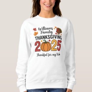 Personlig Thanksgiving 2025 Pumpa Familj T Shirt