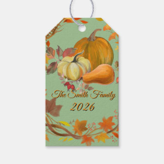 Personlig Thanksgiving Anpassad Höst Presentetikett
