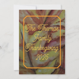 Personlig Thanksgiving Card - Digital Option Julkort