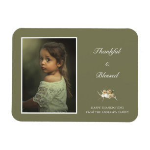Personlig Thanksgiving-fotografi Magnet