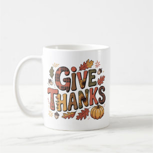 Personlig Thanksgiving - Ge tack Kaffemugg