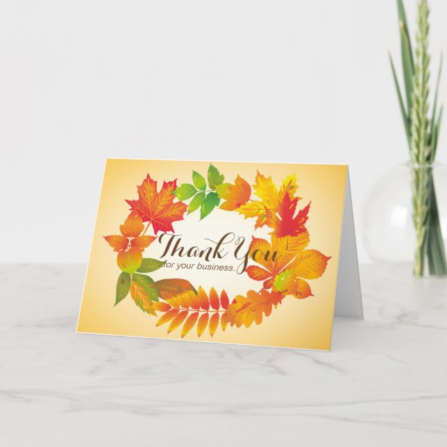 Personlig Thanksgiving-kort - Business Direct Kort (Framsida)