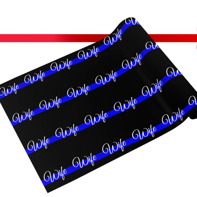Personlig Thin Blue Line American Flagga Presentpapper (Skapare uppladdad)