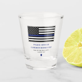 Personlig Thin Blue Line Polischef Flagga