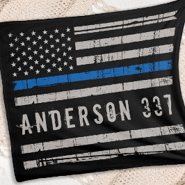 Personlig Thin Blue Line Polisen Fleece Blanket