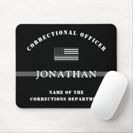 Personlig Thin Silver Line Corrections Officer Musmatta