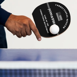 Personlig Thin Silver Line Corrections Officer Pingisracket
