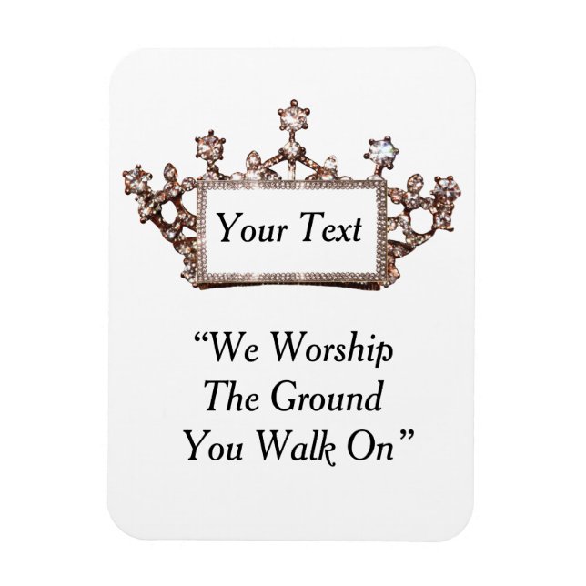 Personlig Tiara Magnet (Vertikal)