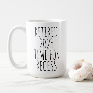 Personlig tid för raster Rolig pensionering Kaffemugg