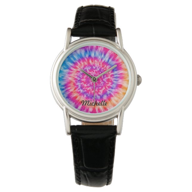 Personlig Tie Dye Armbandsur (Framsida)