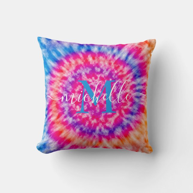 Personlig Tie Dye Kudde (Framsida)