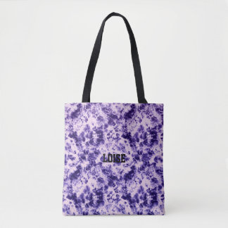 Personlig Tie-Dye Marble Anpassad Toteväska Tygkasse