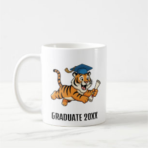 Personlig tiger-examen kaffemugg
