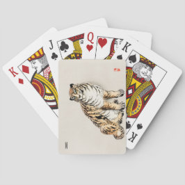 Personlig Tiger Japansk illustration Casinokort