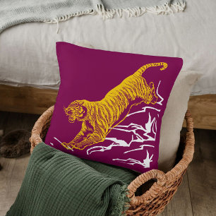 Personlig Tigertryck Safari Vilda Djur Kattdesign Kudde