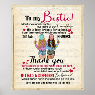 Personlig till min Bestie Poster