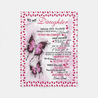 Personlig till min dotter Blanket du alltid kommer Fleecefilt
