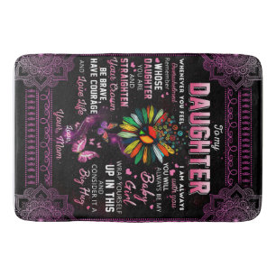 Personlig till min dotter Butterfly Blanket. Badrumsmatta