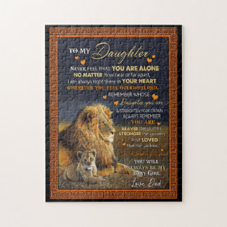 Personlig till min dotter från Pappa. Pussel