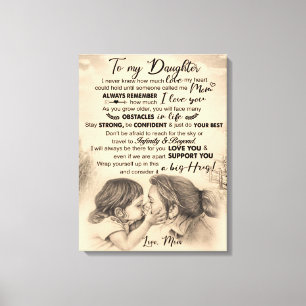 Personlig till min dotter, Kärlek från Mamma Blank Canvastryck