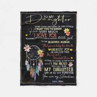 Personlig till min dotter, Kärlek från Mamma Dream Fleecefilt