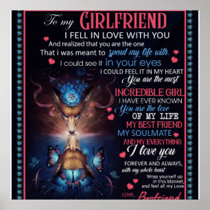 Personlig till min flickvän Varg Blanket. Poster