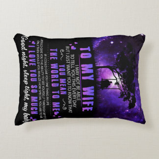 Personlig till min fru, brev från make tom prydnadskudde