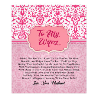 Personlig till min fru | Idea Valentine Gifts Fototryck