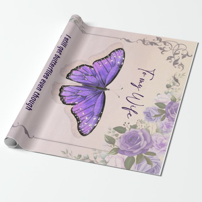 Personlig till min fru | Kärlek Brev från Make Presentpapper (Utrullad)