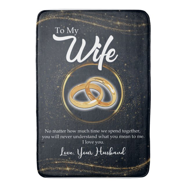 Personlig till min fru | Några Valentingåvor Badrumsmatta (Framsidan (Vertikal))