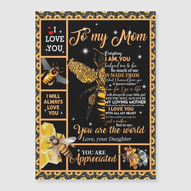 Personlig till min mamma kärlek från dotter Bee (Framsida)