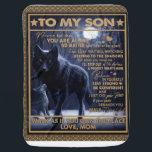 Personlig till min son Birthday Gift. Bebisfilt<br><div class="desc">Personlig till min son Birthday Gift.</div>