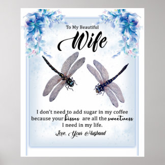 Personlig till min vackra fru Blanket Poster