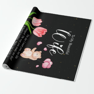 Personlig till min vackra fru, Kärlek till dig Presentpapper