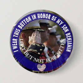Personlig till minne av min son Button Knapp